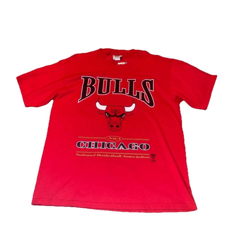Chicago Bulls NBA T Shirt XL Lee Sport Nutmeg Mills Red Vintage NWT Basketball